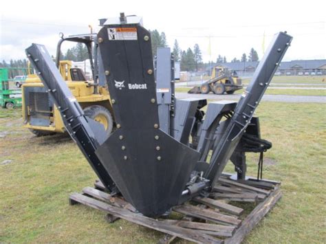 skid steer spade attachment|tree spade attachment for bobcat.